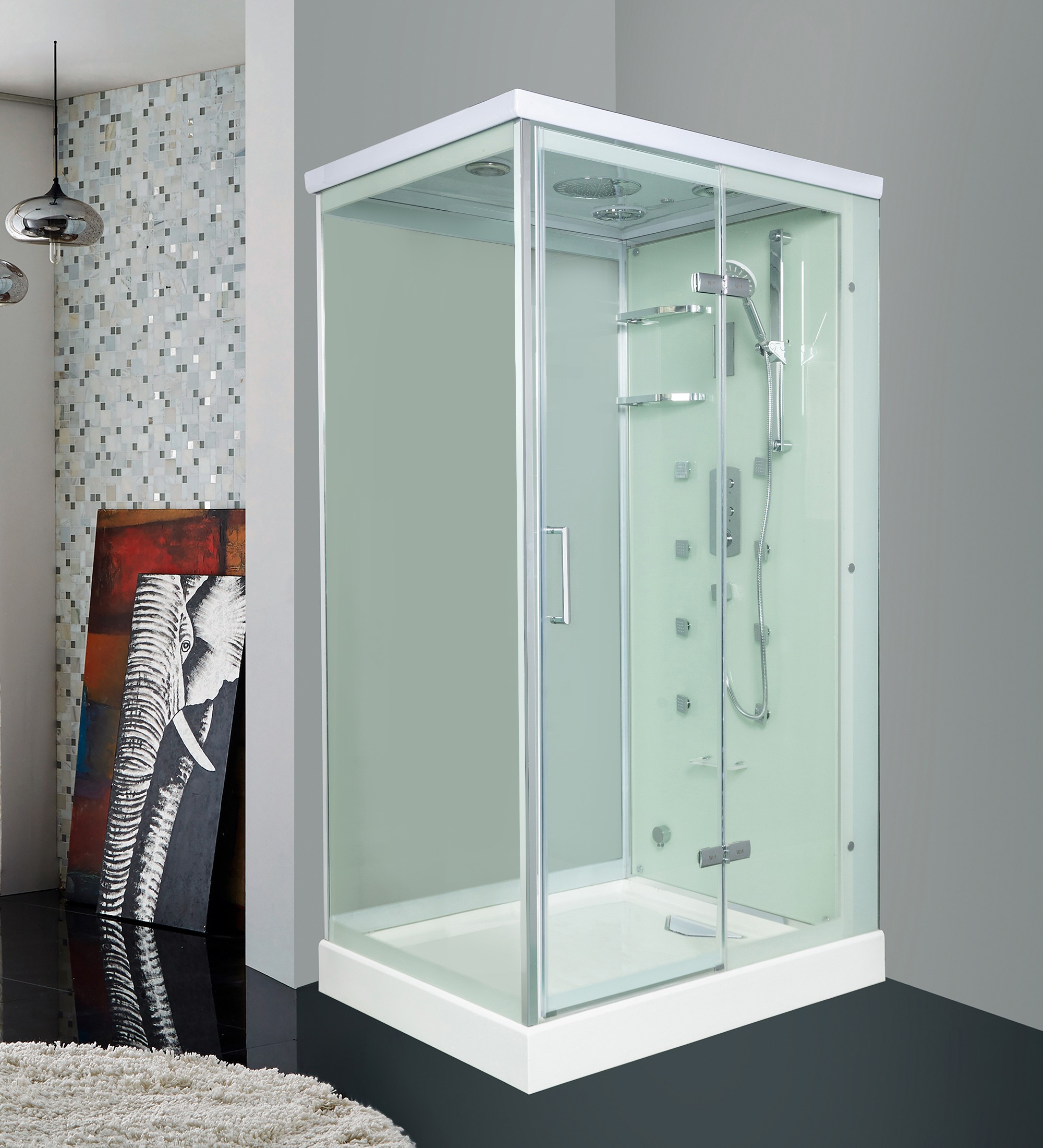 Душевая кабина Weltwasser WW1000 Maine S L 1200х900x2200 мм с паром