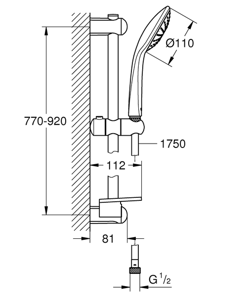 Душевой гарнитур Grohe Euphoria Mono 27267001