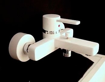 Смеситель для ванны Kludi Zenta 386709175 белый/хром
