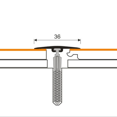 Порожек ПВХ Myck D-P0100-2E Дуб 2000х36 мм
