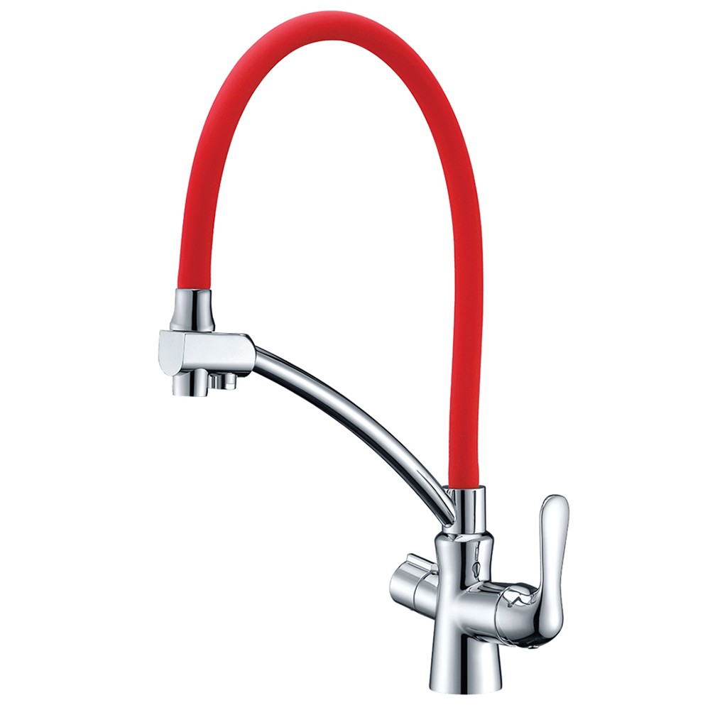 Смеситель для кухни Lemark Comfort LM3070C-Red