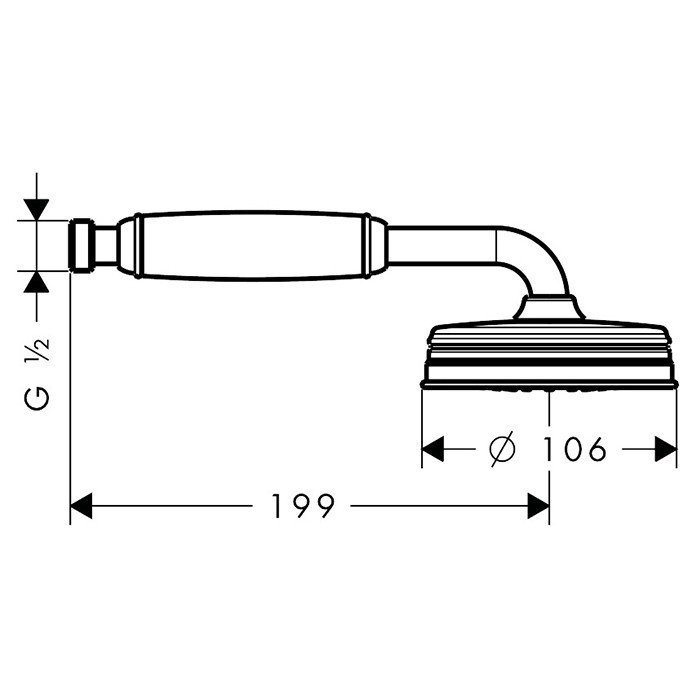 Ручной душ Hansgrohe Axor Montreux 16320000