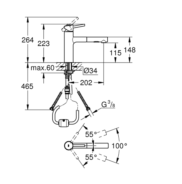 Смеситель для кухни Grohe Concetto 30273001