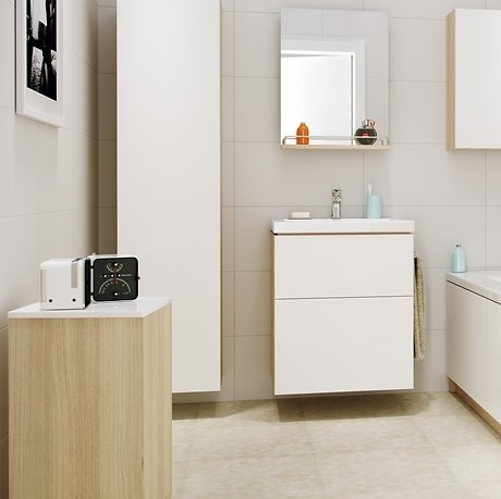 Тумба под раковину Cersanit Smart 60 B-SU-SMA-CO60/Wh Ясень/белый