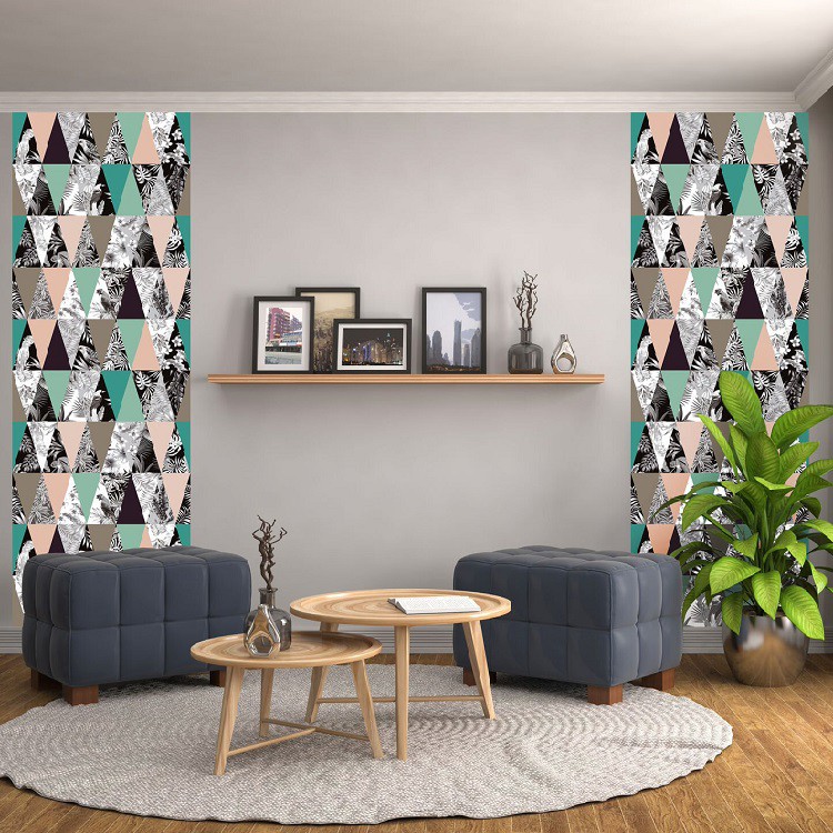Фотообои виниловые на флизелиновой основе Decocode Треугольники 14-0486-AG 2х2,8 м