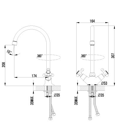 Смеситель для кухни Lemark Plus Harmony LM1405C