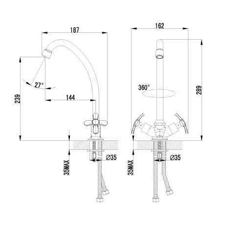Смеситель для кухни Lemark Partner LM6544C