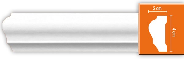 Молдинг полиуретановый Decomaster DP 304 2400х40х20 мм