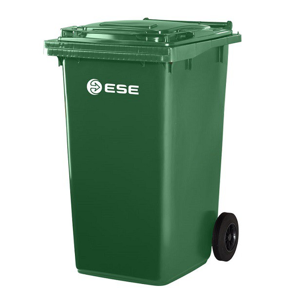 Контейнер пластиковый для мусора Ese 240 л зеленый