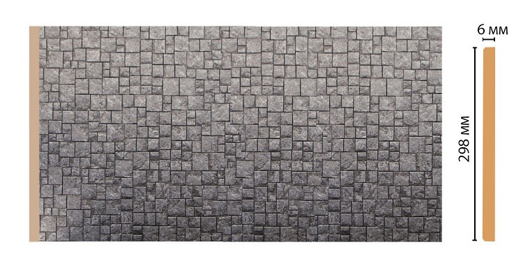 Панель декоративная Decomaster Перламутр-Stone Line R30-31 2400х298 мм