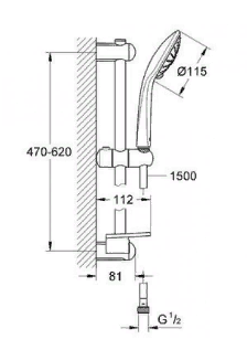 Душевой гарнитур Grohe Euphoria 27243001 