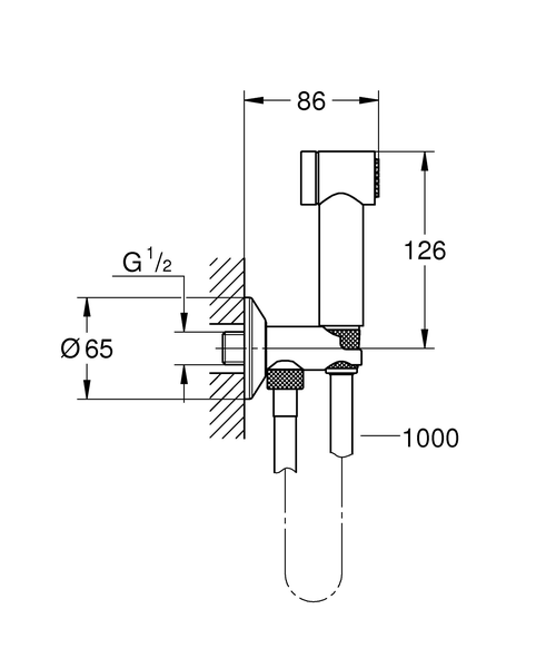 Комплект для гигиенического душа Grohe Sena 26329000
