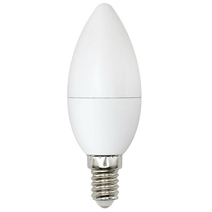 Лампа светодиодная Uniel Bicolor LED-C37-6W/E14 матовая 3000K, 4000K