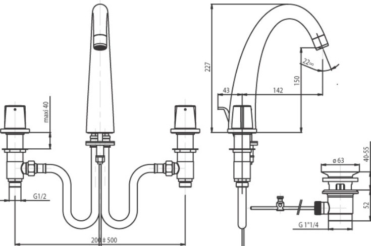 Смеситель для раковины Jacob Delafon Elevation E18871-CP