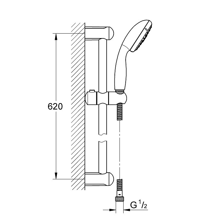 Душевой гарнитур Grohe New Tempesta 27795000