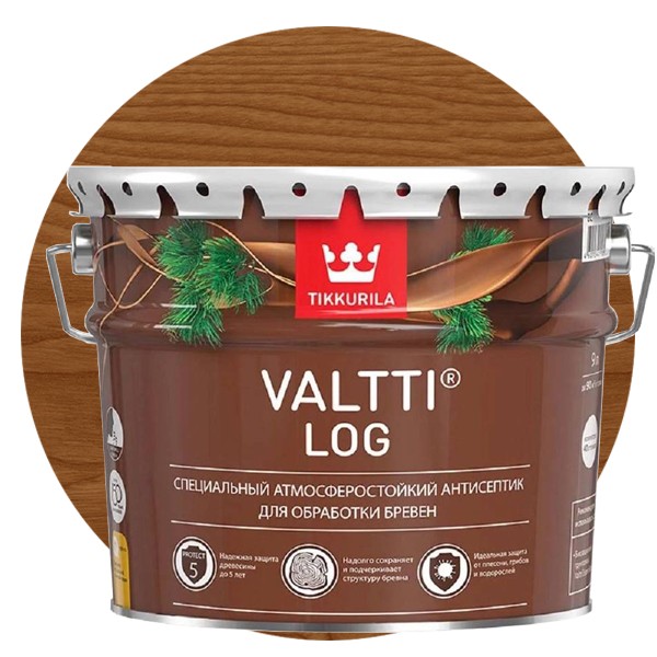 Антисептик Tikkurila Valtti Log тик 9 л