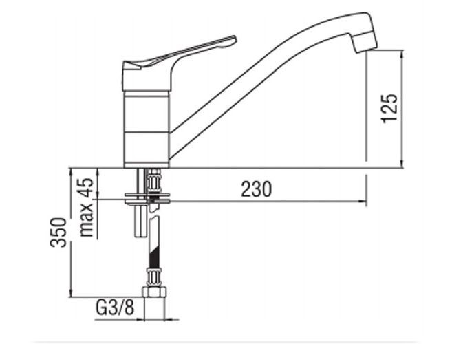 Смеситель для кухни Nobili Timix TX27113/1CR