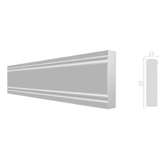 Молдинг из дюрополимера Decor-Dizayn 156 A 2000х50х11 мм