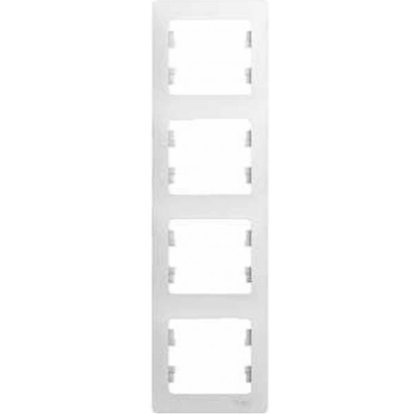 Рамка четырехместная Schneider Electric Glossa GSL000108 белая