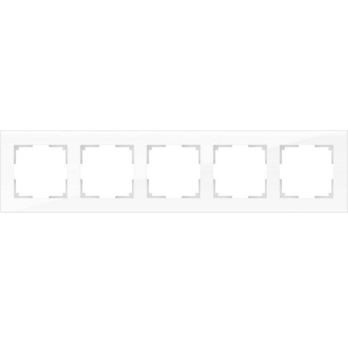 Рамка пятиместная Werkel Favorit WL01-Frame-05 белая