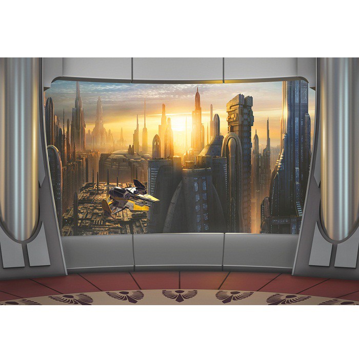 Фотообои бумажные Komar Star Wars Coruscant View 8-483 3,68х2,54 м