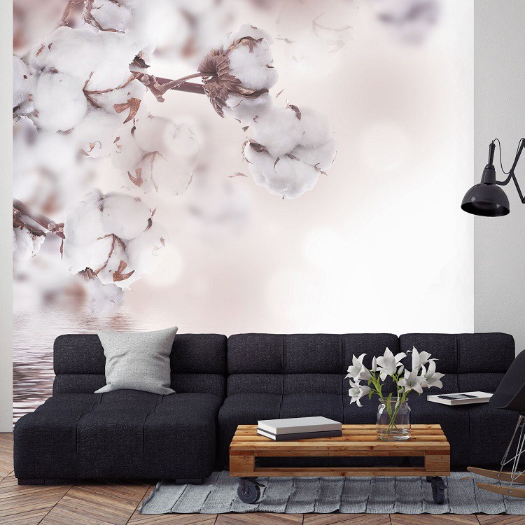Фотообои виниловые на флизелиновой основе Decocode Хлопок 22-0003-FE 2х2 м