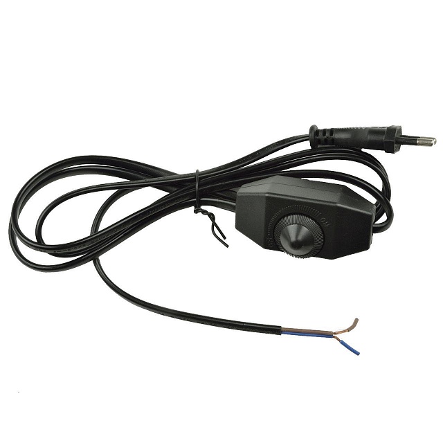 Сетевой шнур Uniel UCX-C30/02A-170 Black с вилкой и выключателем