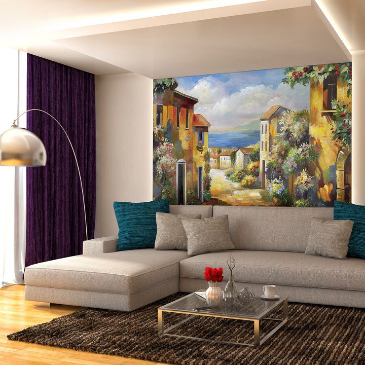 Фотообои виниловые на флизелиновой основе Decocode Южная мостовая 26-0511-YE 2,6х2,5 м  