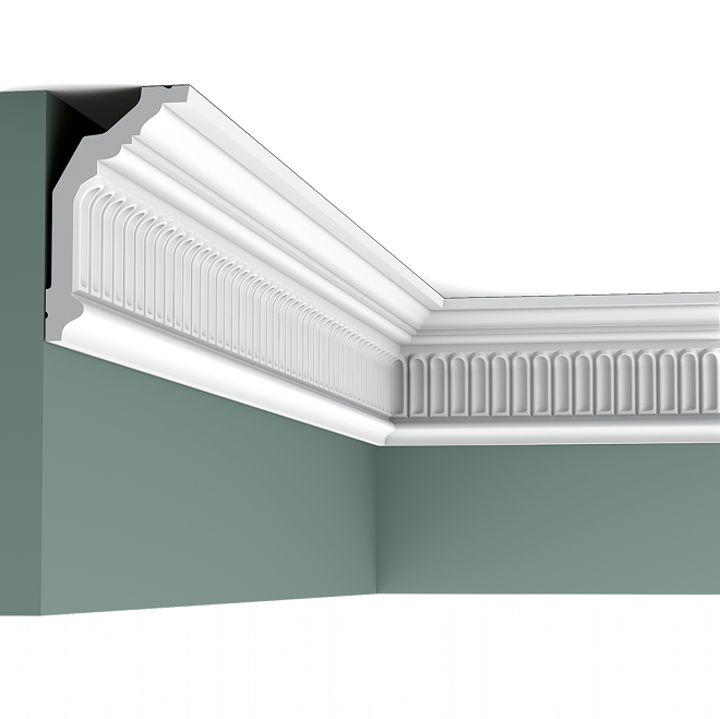 Карниз потолочный полиуретановый Orac Decor Luxxus C304F 2000х72х122 мм