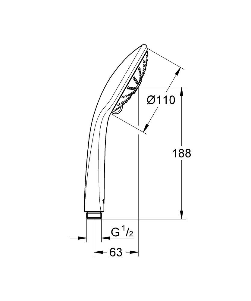 Ручной душ Grohe Euphoria 27221000