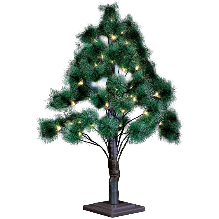 Дерево светодиодное Uniel Сосна ULD-T5090-056/SBA Warm White IP20 Pine теплый белый свет 90 см