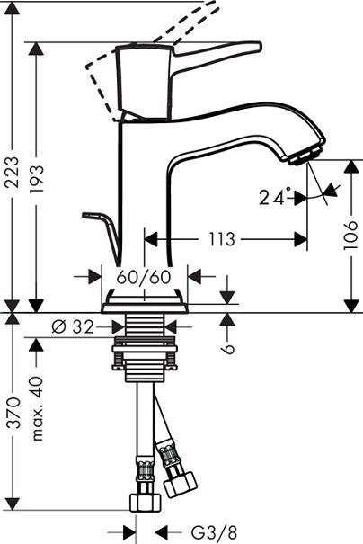 Смеситель для раковины Hansgrohe Metropol 31301000