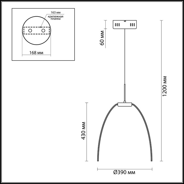 Люстра подвесная Odeon Light Calvada 4102/99CL хром 100W