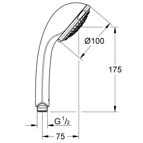 Ручной душ Grohe Relexa 100 Trio 28793000