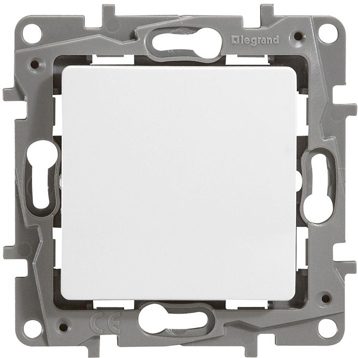 Механизм переключателя Legrand Etika 672209 одноклавишный белый