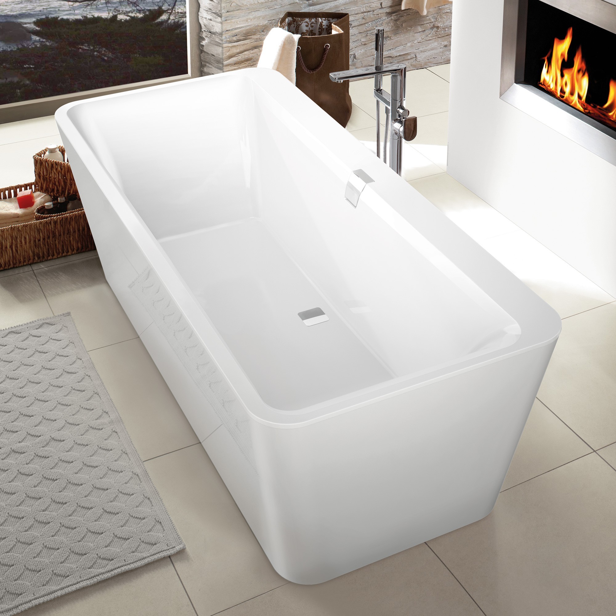 Ванна квариловая Villeroy & Boch Squaro Edge 12 UBQ180SQE7DV-01 180х80 см