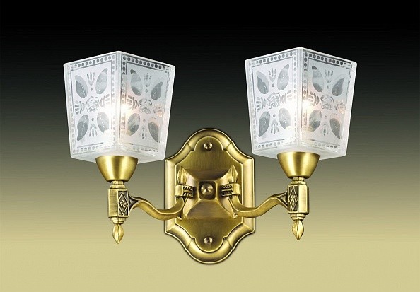Бра Odeon Light Vitra 2564/2W бронза E14 2х60W 220V