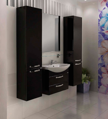 Зеркало Акватон Ария 50 1A140102AA950 Черный Глянец