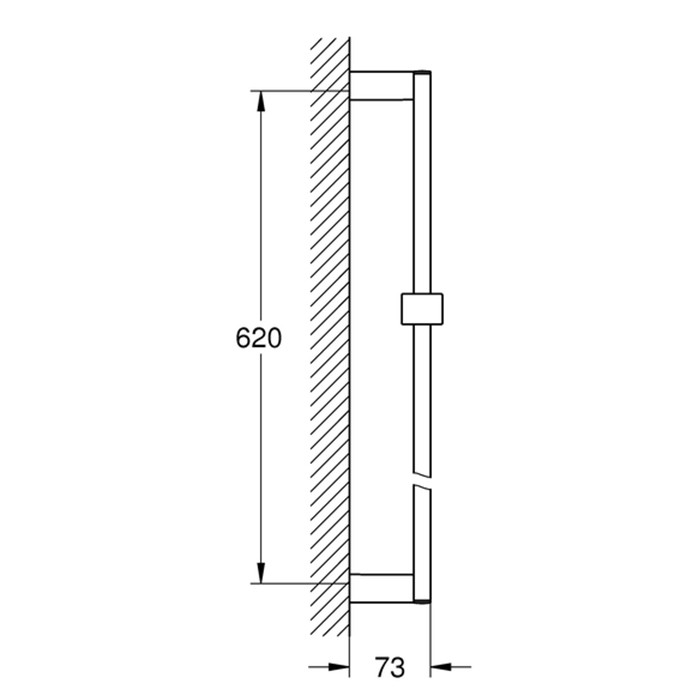 Душевая штанга Grohe Euphoria Cube 27892000 600 мм