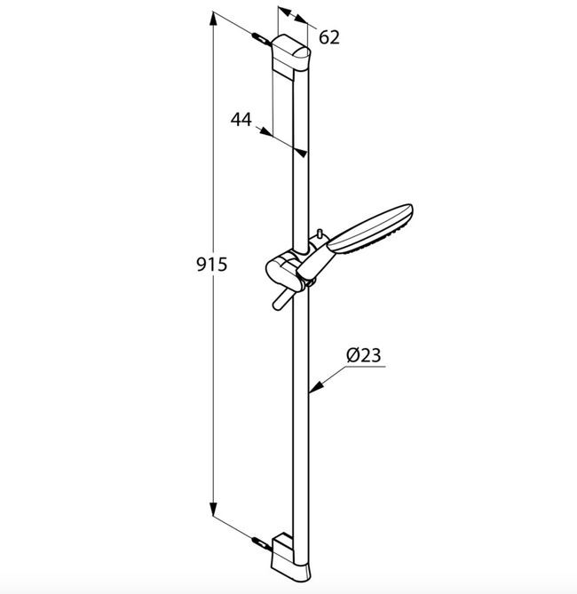 Душевой гарнитур Kludi Freshline 3S 900 мм 6794005-00