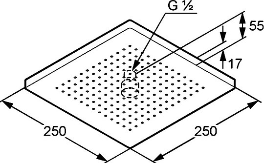 Верхний душ Kludi A-Qa 6653105-00