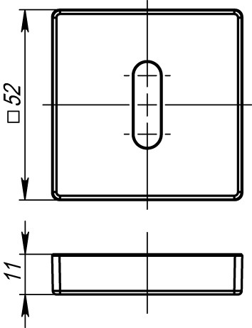 Накладка под ключ Armadillo Normal PS USQ SN-3