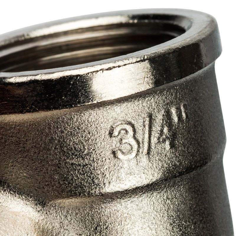 Угольник Stout SFT-0014-000034 3/4 дюйма никелированный с внутренней резьбой