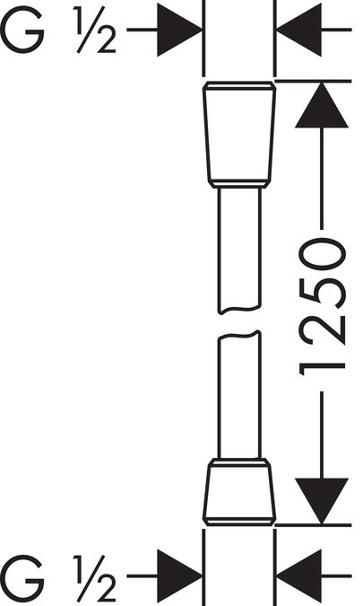 Душевой шланг Hansgrohe Comfortflex 28167000 125 см