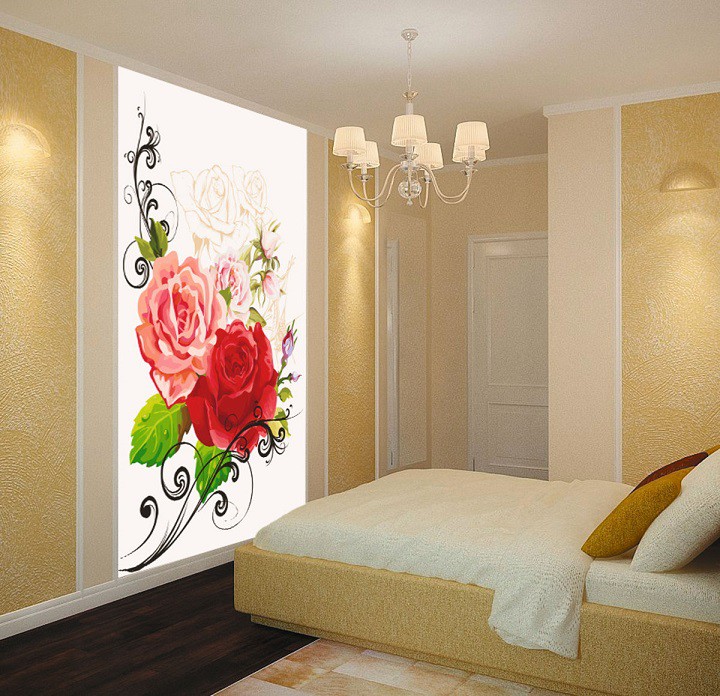 Фотообои виниловые на флизелиновой основе Decocode Букет роз 21-0267-FR 2х2,8 м