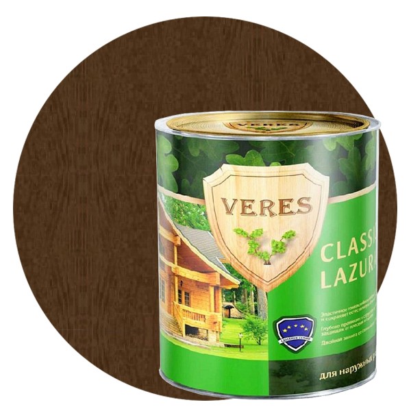 Пропитка для древесины Veres Classic Lazura № 4 Орех 2,7 л