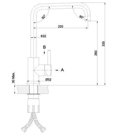 Смеситель для кухни Lemark Expert LM5077S