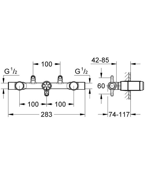 Встраиваемая часть смесителя для душа Grohe Ondus 29025000