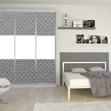 Декоративная панель МДФ Deco Версаль серебро 133 930х390 мм
