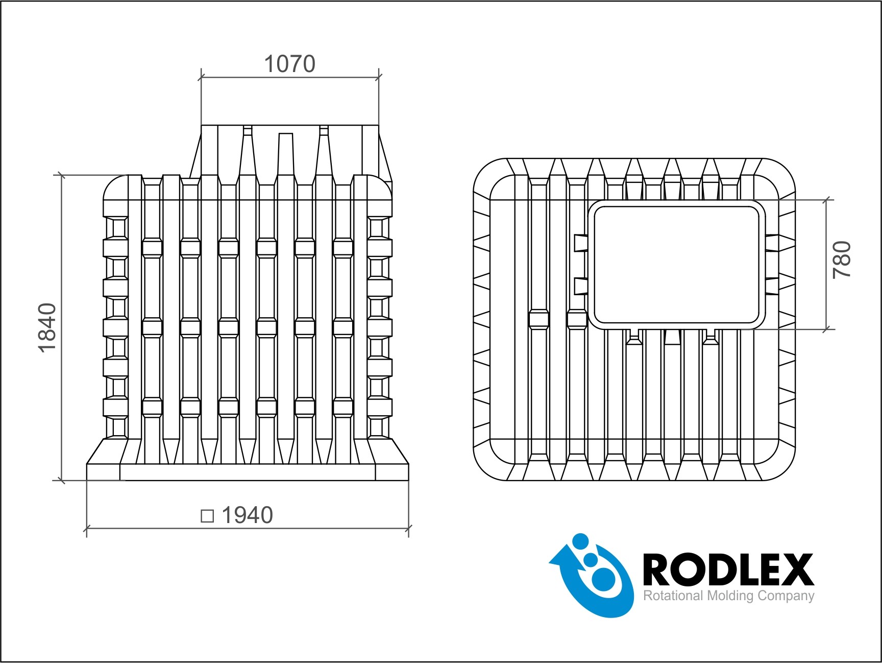 Погреб пластиковый Rodlex Tortila 2.0 R-PKT бесшовный зеленый без крышки